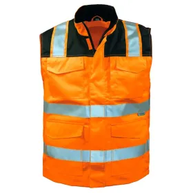 Warnschutz-Weste Kl. 2  M, orange/schwarz