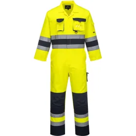 Warnschutz Overall &quot;NANTES&quot; 3XL, gelb/marine