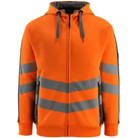 Warnschutz Kapuzensweatshirt "CORBY" Safe Supreme UV-Schutz L, warnorange/anthrazit