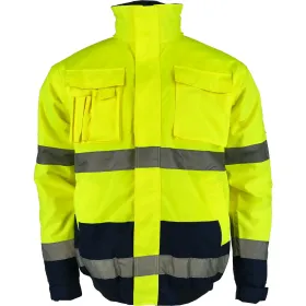 Warnschutz-Pilotenjacke "HASSO" gelb/marine XL