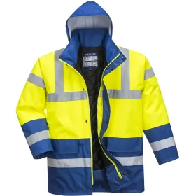 Warnschutz Winterjacke &quot;S466&quot; Kontrast Traffic XL, gelb/royal