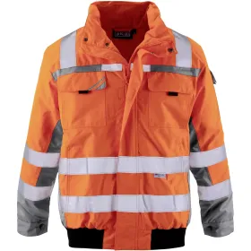 Warnschutz-Pilotenjacke Klasse 3 orange/grau, XXL