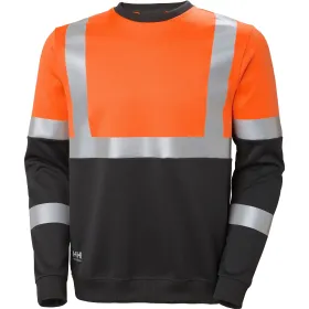 Warnschutz Sweatshirt &quot;ADDVIS&quot; UV-Schutz XL, orange/schwarz