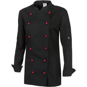 Damen Kochjacke &quot;1542-400&quot; Gourmet schwarz, 50