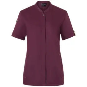 Damen Kochjacke &quot;JF 27&quot; 40, aubergine