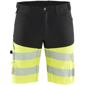 Warnschutz Stretch Shorts &quot;1541&quot; schwarz/gelb, C50