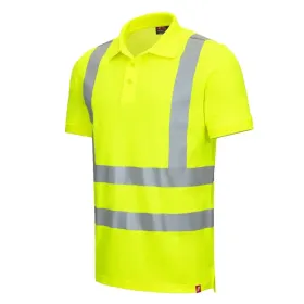 Warnschutz Polo-Shirt Kl. 2 &quot;MOTION TEX VIZ&quot; UV-Schutz M, gelb