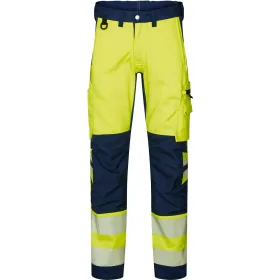Warnschutz Bundhose &quot;130164&quot; Stiby gelb/marine, C48