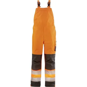 Warnschutz Winter-Latzhose &quot;ATLANTA&quot; orange/grau, XXL