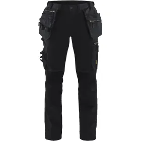 Damen Handwerkerhose &quot;7130&quot; schwarz/schwarz, C46