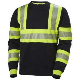 Warnschutz Sweatshirt &quot;ICU&quot; gelb/schwarz, L
