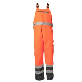 Warnschutz Regenlatzhose &quot;KONTRAST&quot; orange/marine, 4XL