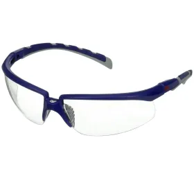 Schutzbrille Solus™ S2001AF-BLU blau/graue Bügel, klare Scheibe