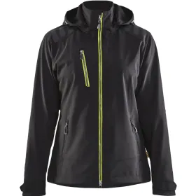Damen Softshelljacke &quot;4719&quot; M, schwarz/gelb