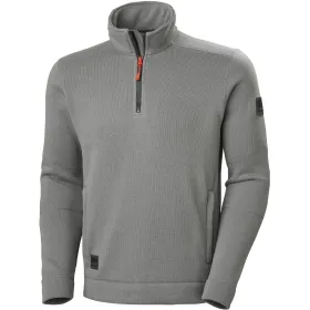 Strickfleece-Pullover &quot;KENSINGTON&quot; L, grau-melange
