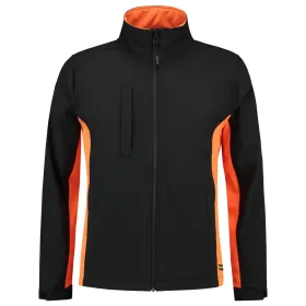 Softshelljacke Bicolor &quot;402002&quot; Workwear black/orange, XL