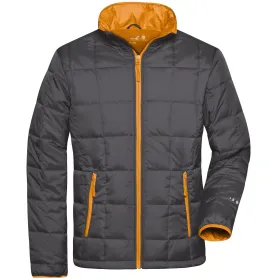 Steppjacke &quot;JN1035&quot; carbon/orange, XXL