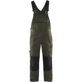 Stretch Latzhose &quot;2695&quot; C62, olive/schwarz