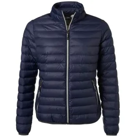 Damen Daunenjacke &quot;JN1139&quot; L, navy/silver
