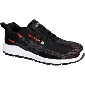 Sicherheitshalbschuhe S1PS &quot;FC06&quot; schwarz/rot 43