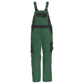 Premium Latzhose ECKHARD &quot;Twill 300&quot; grün/schwarz, 54