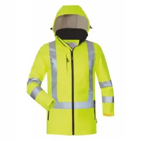 Damen Warnschutz-Softshelljacke &quot;EMMA&quot;gelb 38