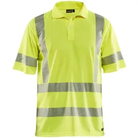 Warnschutz Polo-Shirt mit UV-Schutz "3428" L, gelb