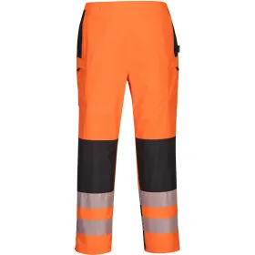 Damen Warnschutz Regenhose &quot;PW386&quot; PW3 orange/schwarz, XXL