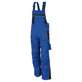 Latzhose „pro mg 245&quot; kornblau/schwarz, 56