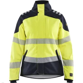 Damen Multinorm Softshelljacke &quot;4448&quot; gelb/marine L