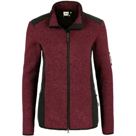 Damen Strickfleece-Jacke &quot;Churchill&quot; 236 S, weinrot