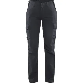 Damen Stretch Bundhose &quot;7144&quot; Industrie mittelgrau/schwarz, C42