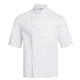 Kochjacke Kurzarm "5567" L, Weiß
