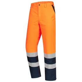 Warnschutz Winterhose &quot;7580&quot; - NITRAS® orange/marine, L