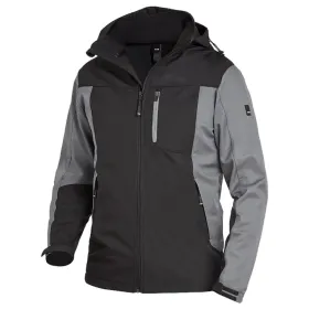 Softshelljacke &quot;JANNIK&quot; grau/schwarz, XL