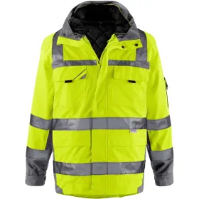 Winter Warnschutzparka 3in1 gelb/grau, L