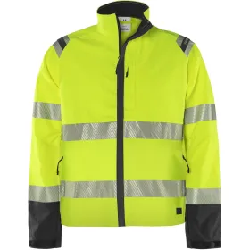 Warnschutz Stretch Bundjacke &quot;4647 GSTP&quot; Green Stiby gelb/schwarz, XL