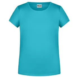 Mädchen Basic T-Shirt &quot;8007G&quot; L, pacific