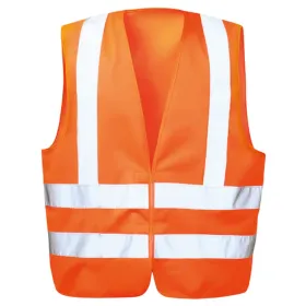 Polyester-Warnweste &quot;BASIC&quot; Kl. 2 mit Schulterreflex Orange