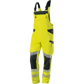 Warnschutz Stretch Latzhose &quot;2041-844&quot; Hi-Vis Stretch warngelb/anthrazit, 60/62