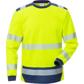 Warnschutz Langarmshirt &quot;7724 THV&quot; Stiby UV-Schutz gelb/marine, L