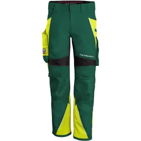 Bundhose &quot;IRON&quot; N74, grün/warngelb