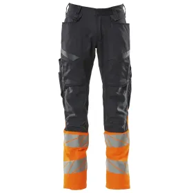 Warnschutz Bundhose Kl.1 &quot;ACCELERATE SAFE&quot;  schwarzblau/orange, 82C46 (EU 46)