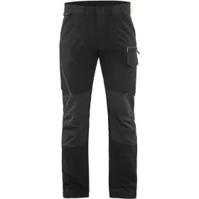 Stretch Servicehose &quot;1422&quot; schwarz/gelb, C50