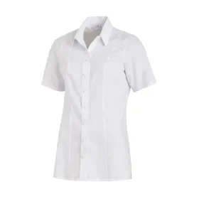 Bluse Halbarm &quot;08/1236&quot; 48, Weiß