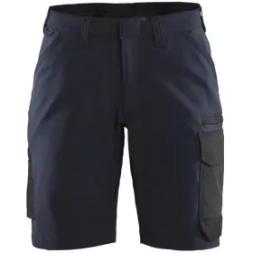 Damen Stretch Service-Shorts "7123" Dunkelmarine/Schwarz, C40
