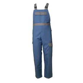 Multinorm Latzhose &quot;MAJOR PROTECT&quot; kornblau/grau 50