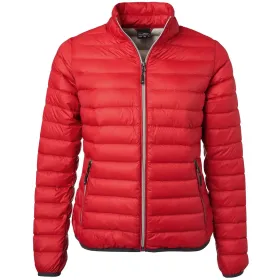 Damen Daunenjacke &quot;JN1139&quot; M, red/silver