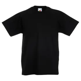 Kinder T-Shirt &quot;F140K&quot; 100% Baumwolle Valueweight 104, black