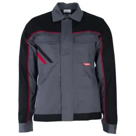 Damen Bundjacke &quot;HIGHLINE&quot; schiefer/schwarz/rot, 36